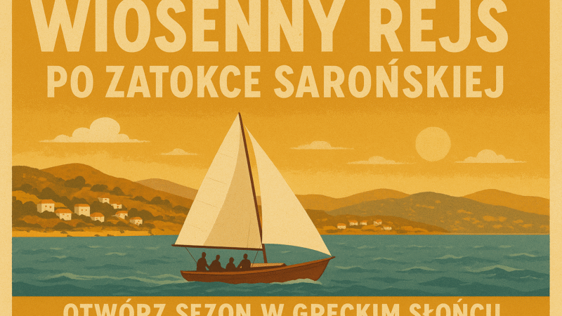 Plakat rejsu Grecja wiosna 2026